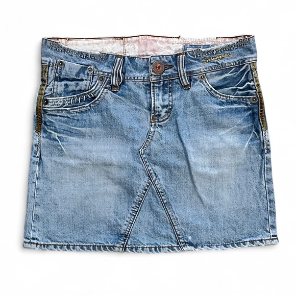 Salad gal Dresses & Skirts - Vintage Salad Gal Denim Mini Skirt
